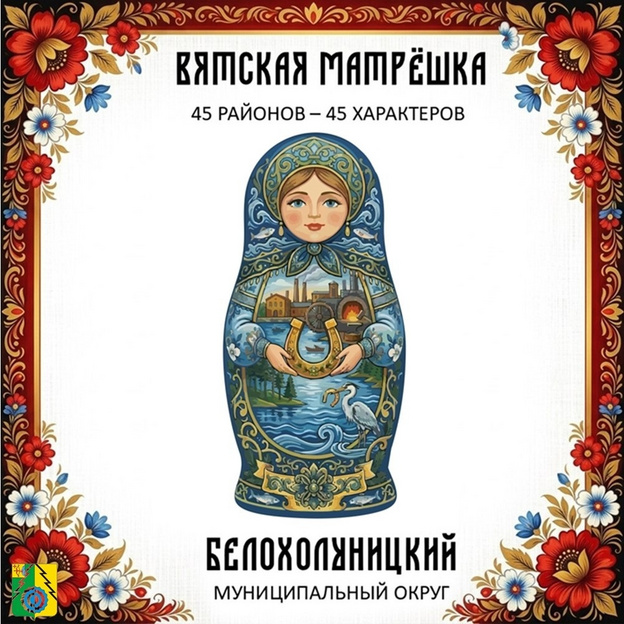 Эскиз матрёшки Белохолуницкого района вошёл в десятку лучших
