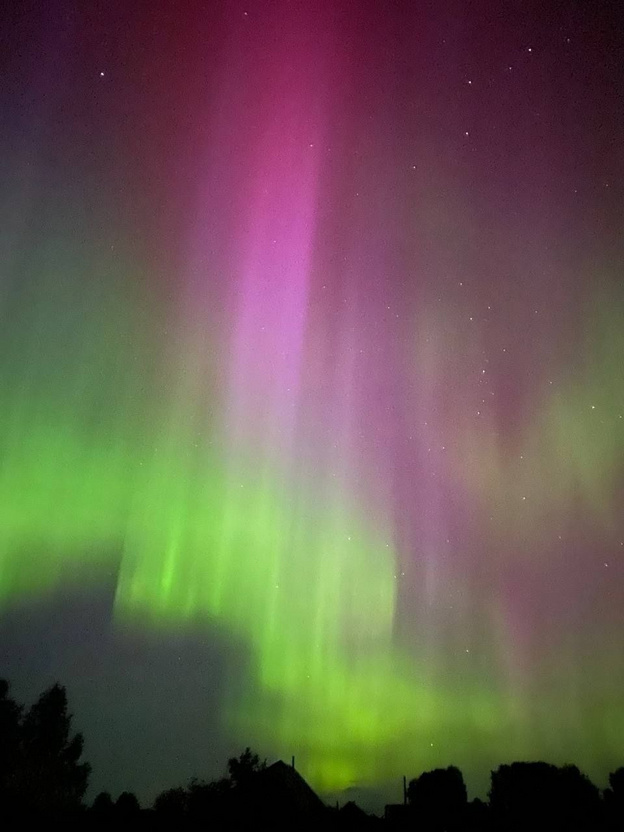 В Кировской области запечатлели мощное полярное сияние. Фото