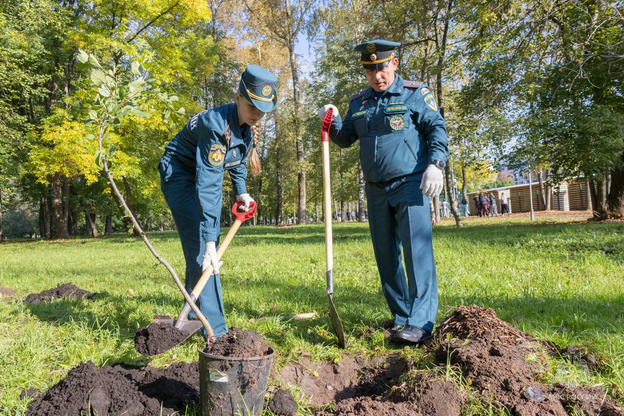 В Кирове заложили аллею к 100-летию пожарного надзора