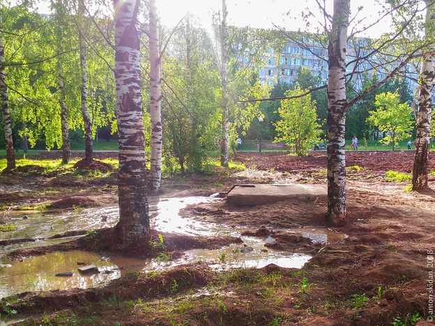 Кочуровский парк заливает водой из-за нового фонтана