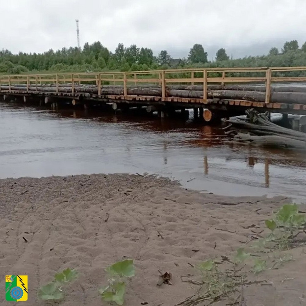 В Подрезчихе утяжеляют мост из-за подъёма воды в Вятке