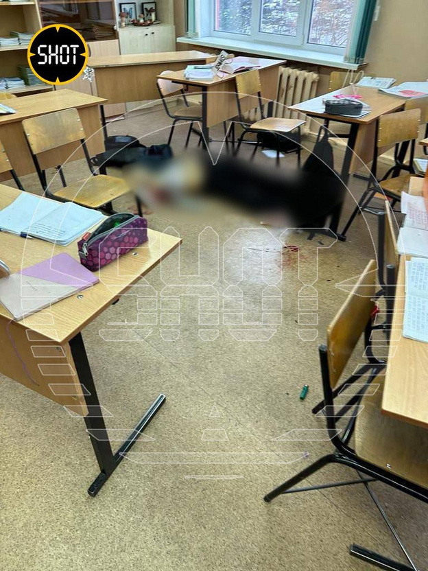 Опубликованы фото и видео с места стрельбы в брянской гимназии
