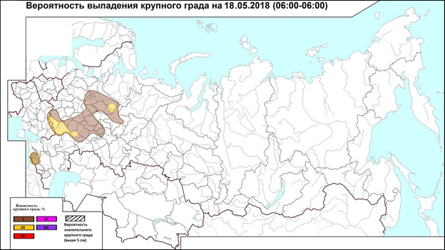 Над Кировской областью может пройти торнадо и выпасть крупный град