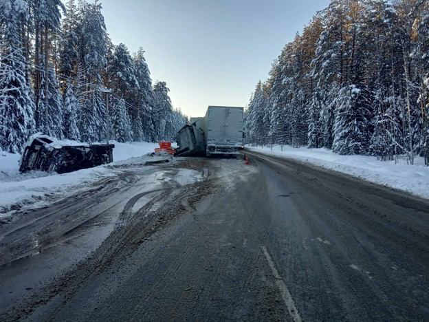 На трассе в Кировской области произошло ещё одно ДТП с грузовиками