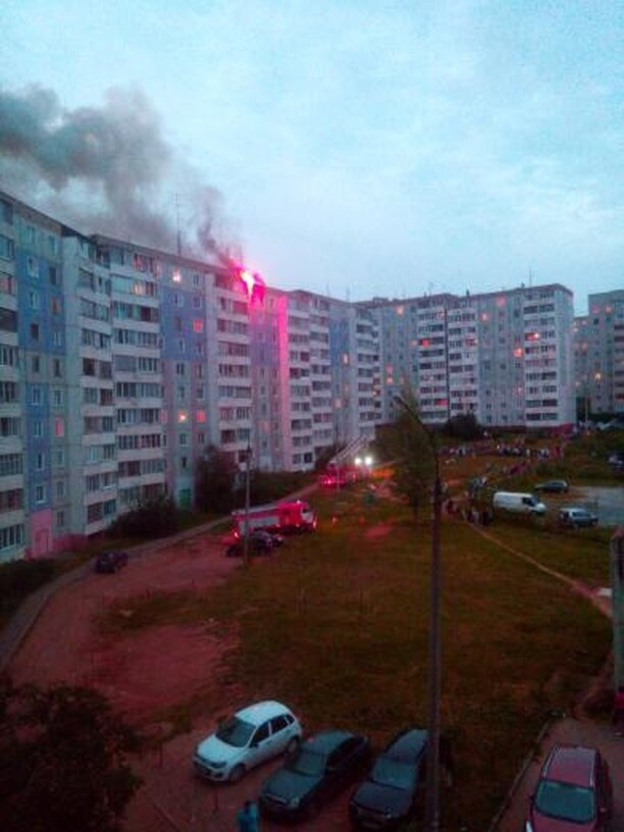 В жилой многоэтажке на Московской в районе «Метро» сгорела квартира