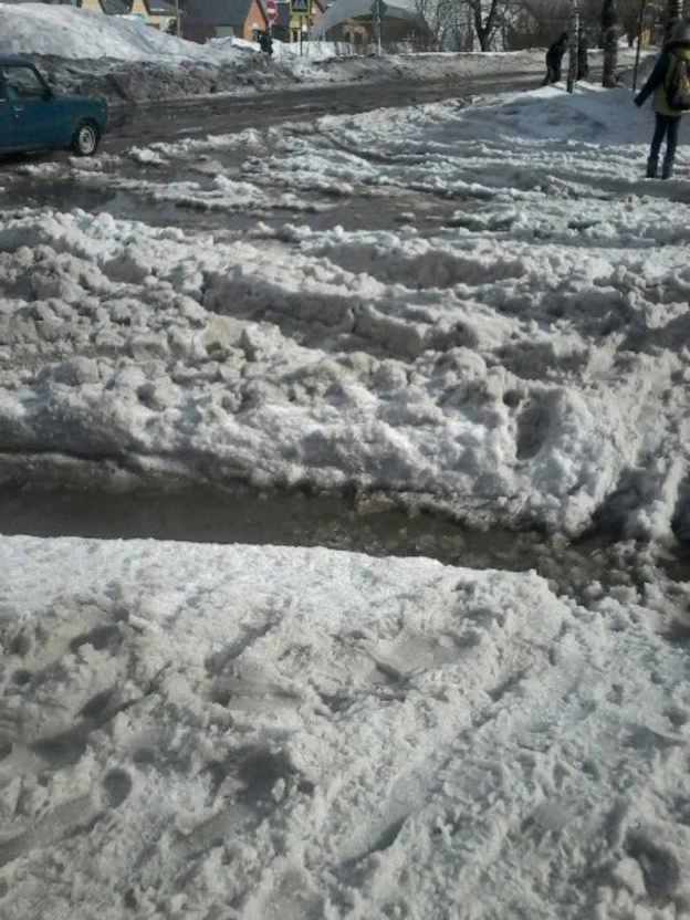 Погрязли в снежной каше. На нечищеных дорогах области застревают автобусы, «ГАЗели» и легковые машины