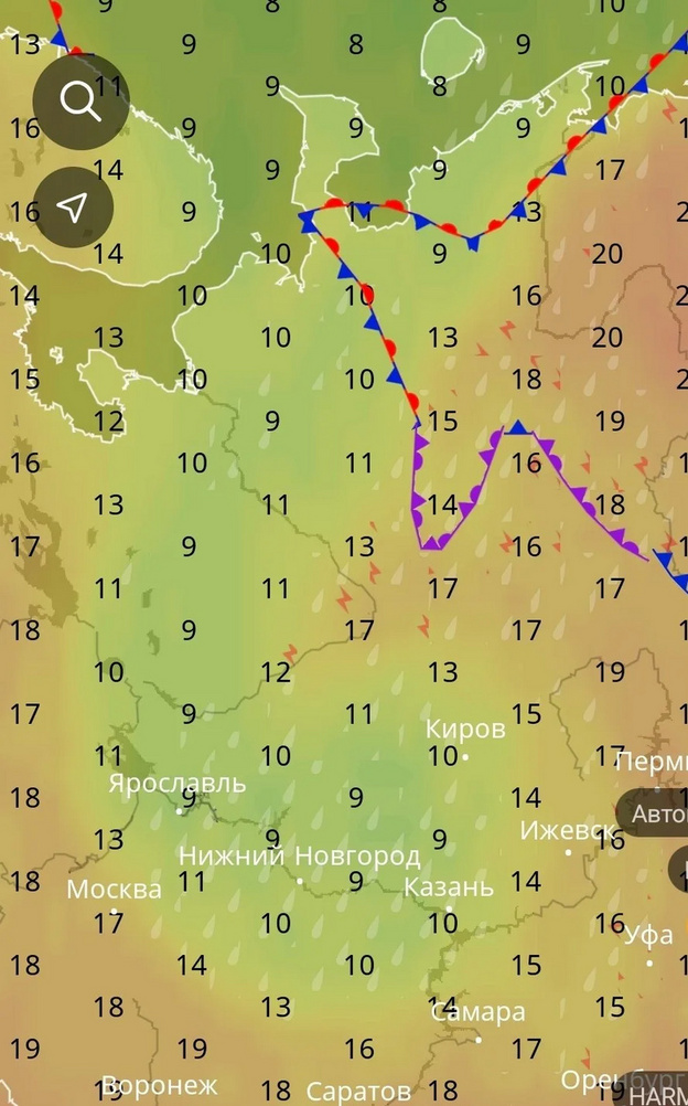 Холодный воздух пришёл в Кировскую область с Баренцева моря