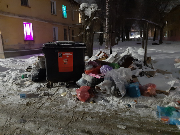 Кировчане пожаловались на переполненные мусором контейнеры