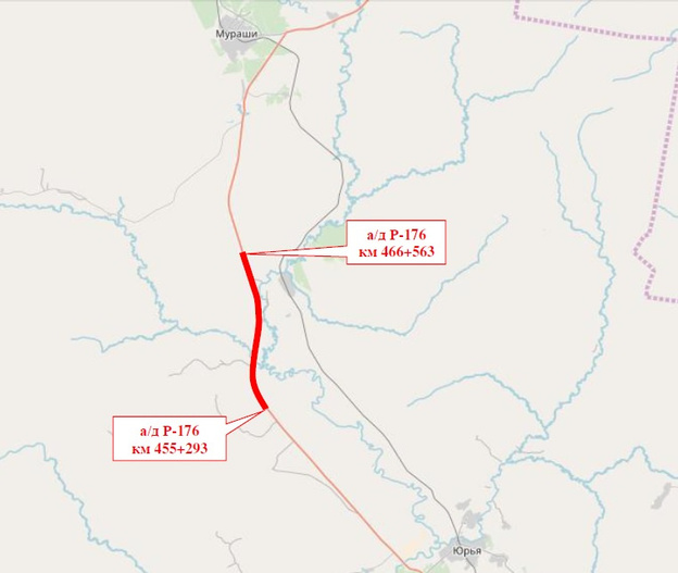 автодорога вятка на карте марий