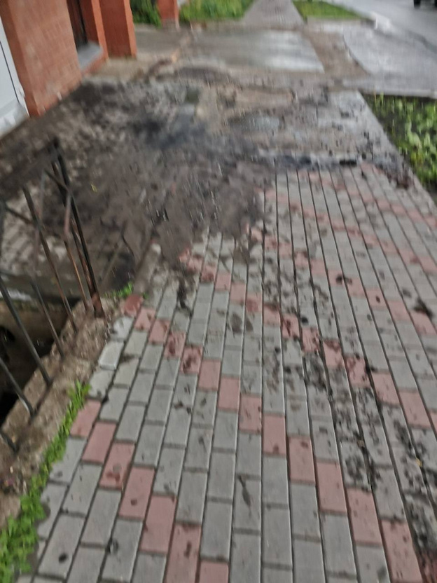 В Кирове размыло новые газоны по тротуарам и дорогам