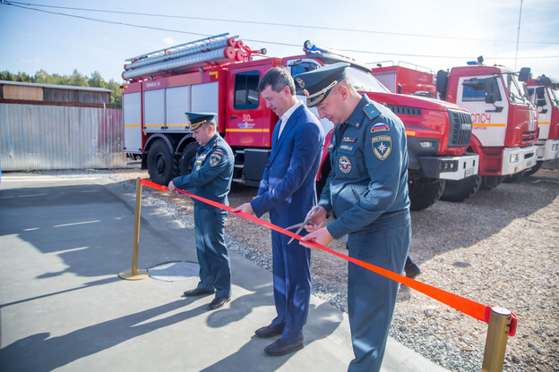 В посёлке Костино после реконструкции открылся обновлённый пост пожарно-спасательной части № 1