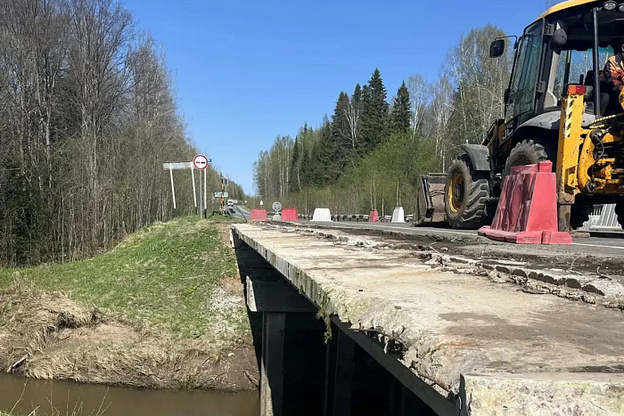 В Кировской области начался ремонт моста через реку Мамокшу