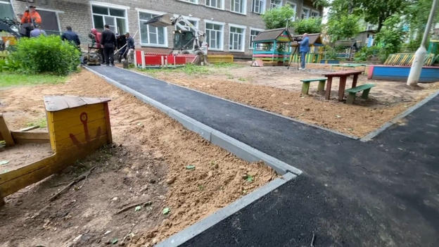 В Кирове благоустраивают территории пяти детских садов