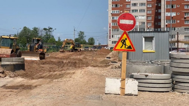 В Кирове начали строить дорогу к детскому саду №27