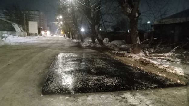Подрядчик раскрыл технологию зимнего ямочного ремонта в Кирове