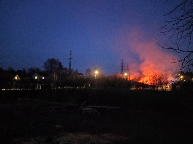 В слободе Филейка после поджога сгорело около 100 квадратных метров сухой травы