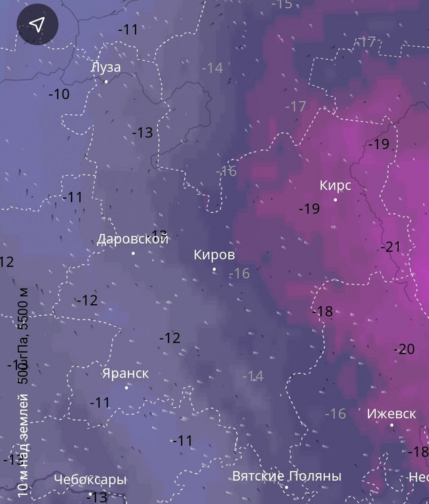 В Кировской области к концу недели усилятся морозы