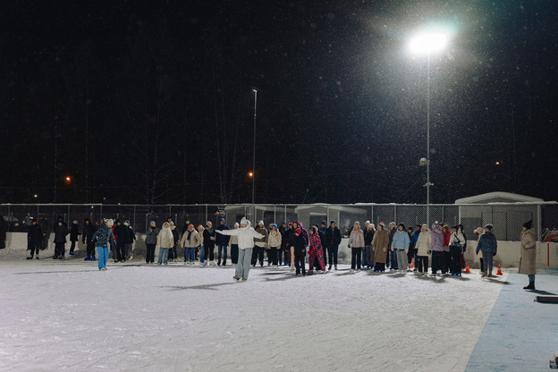 Фигурное катание для всех: фотолента с открытого мастер-класса в Вересниках