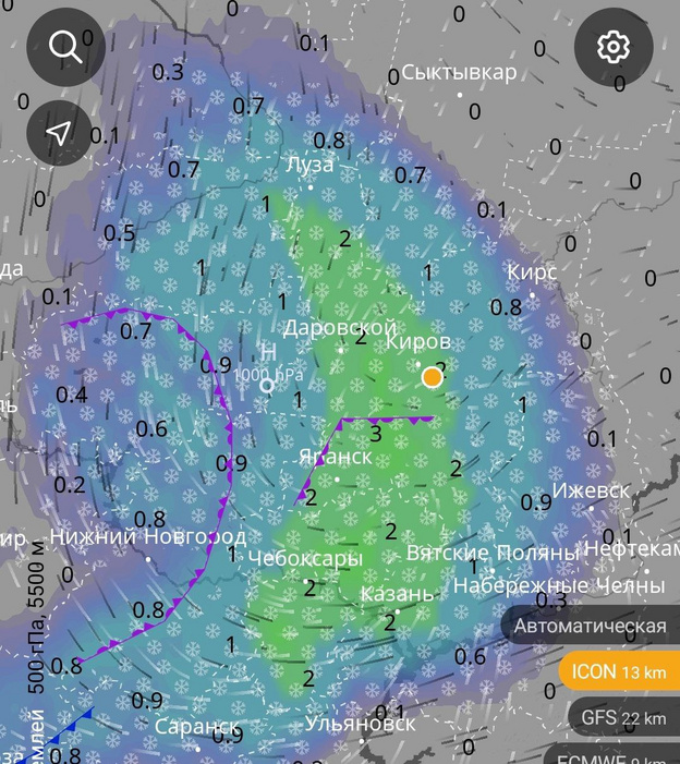 Кировскую область накроет снежный шторм с 40-градусным холодом