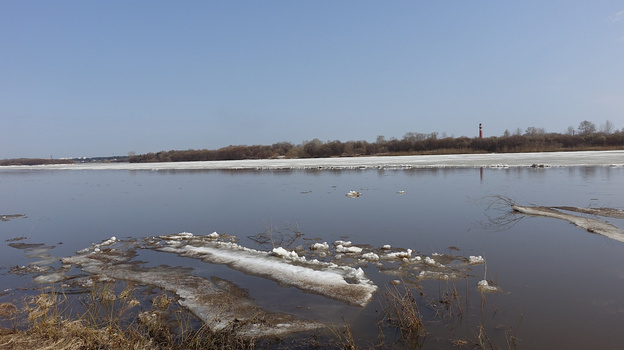 За сутки вода в Вятке поднялась более чем на полметра