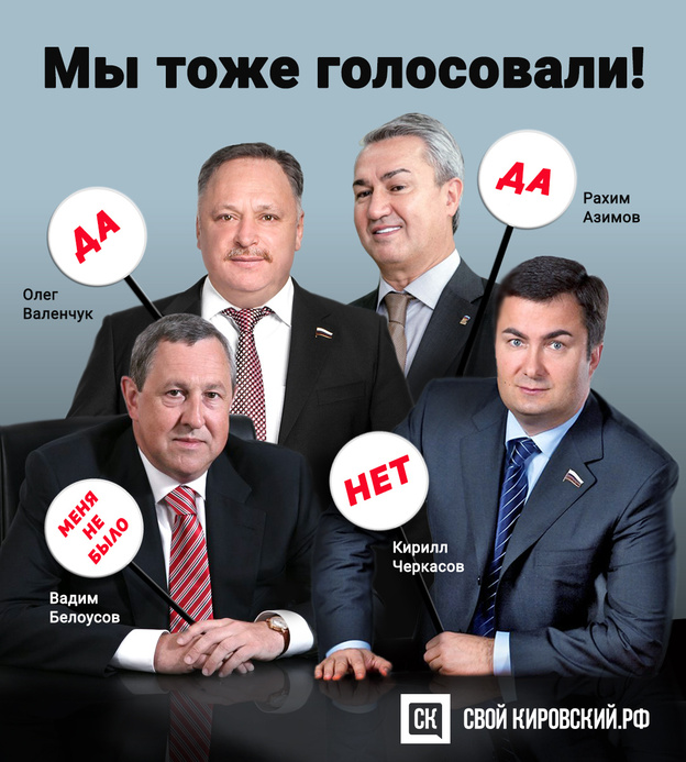 Кто из депутатов Госдумы от Кировской области проголосовал за повышение пенсионного возраста?