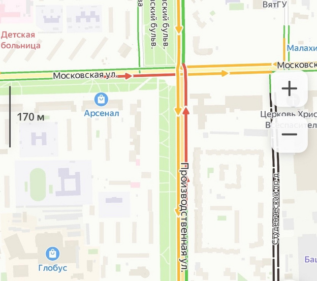 Утренние пробки 17 июля: Московская, проспект Строителей, Щорса