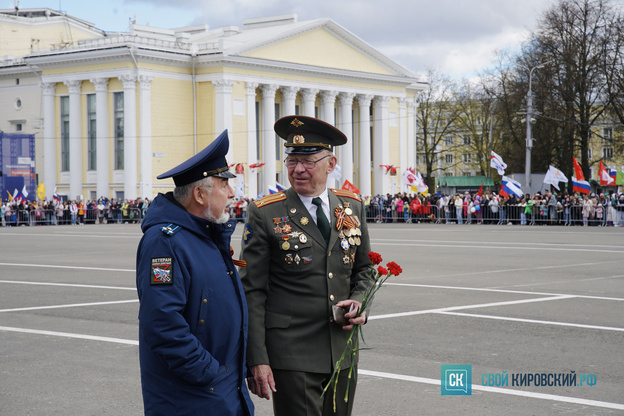 В Кирове прошёл торжественный парад в честь Дня Победы. Фото