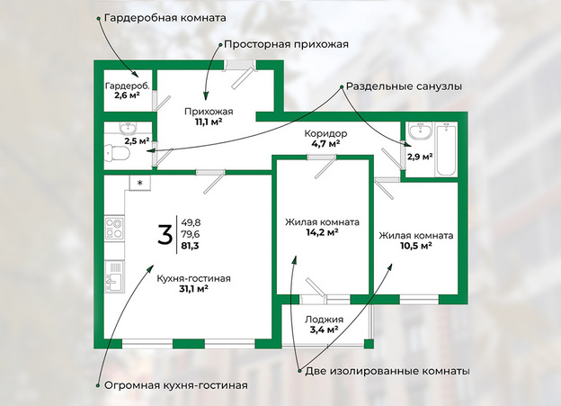 В ЖК «На Казанской» в продаже остались последние семь квартир