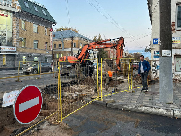 Дорожные работы на улице Преображенской выполняют с нарушениями