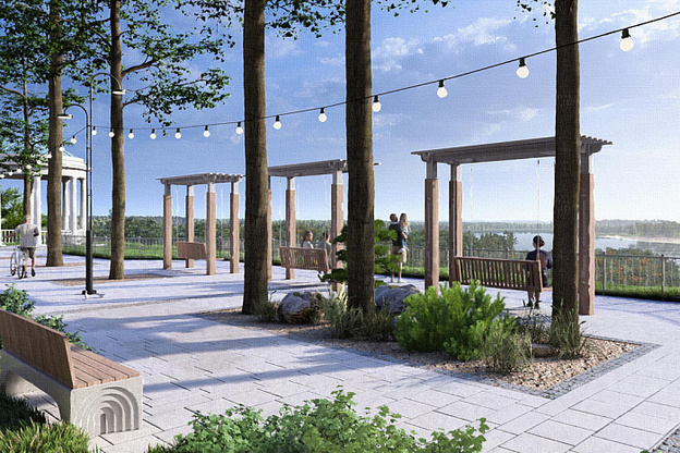 В Слободском займутся набережной: сделают километр променада с качелями и ротондой