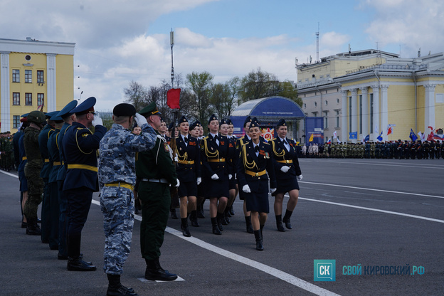 В Кирове прошёл торжественный парад в честь Дня Победы. Фото