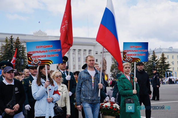 В Кирове прошёл торжественный парад в честь Дня Победы. Фото