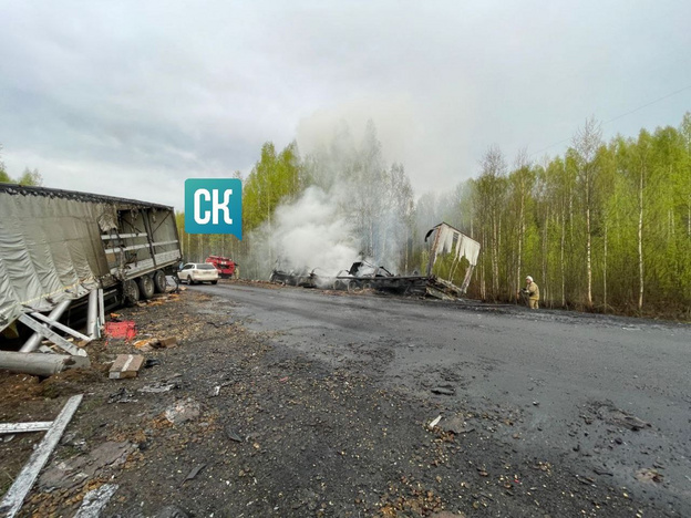 Опубликованы фотографии с места страшного ДТП в Котельничском районе