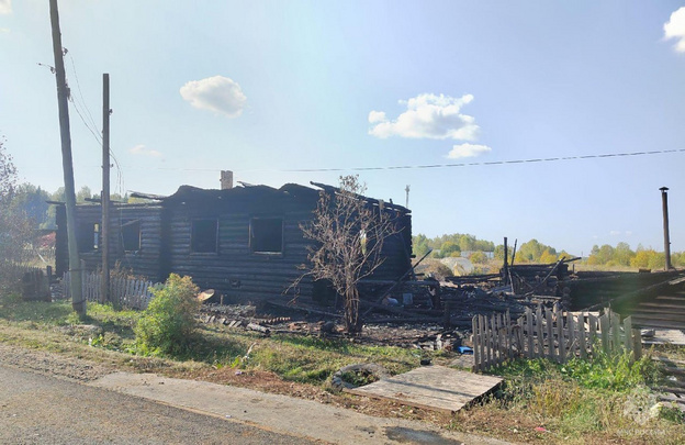 В Шабалинском районе семья осталась без дома из-за детской шалости