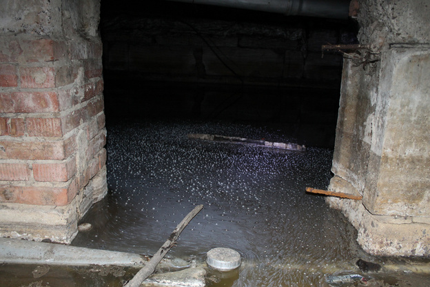 Подвалы жилых домов в Большой Субботихе затопило стоками из канализации