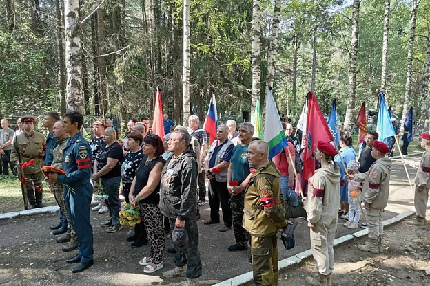 В Юрьянском районе захоронили останки бойцов, погибших в октябре 1941 года