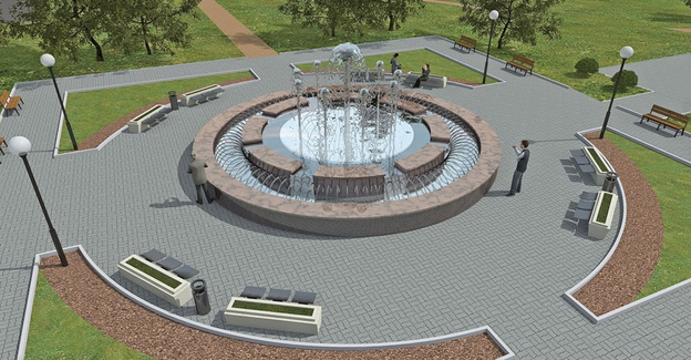 В сквере Трудовой Славы появятся два фонтана