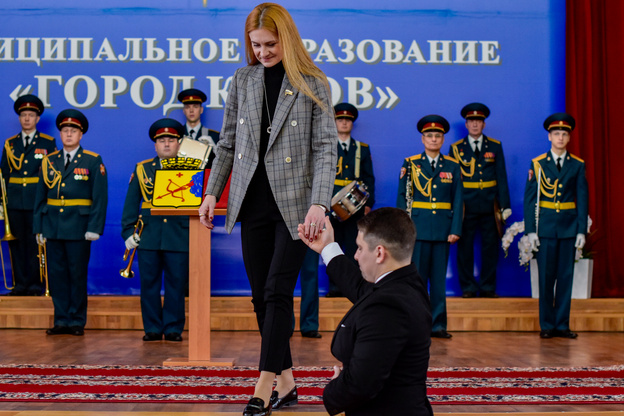 Церемония вступления Елены Ковалёвой в должность главы Кирова. Фото