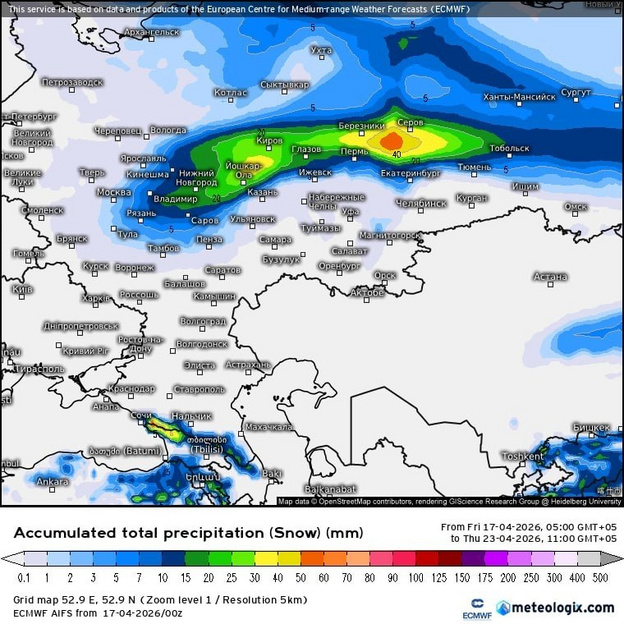 Кировскую область могут накрыть сильные снегопады