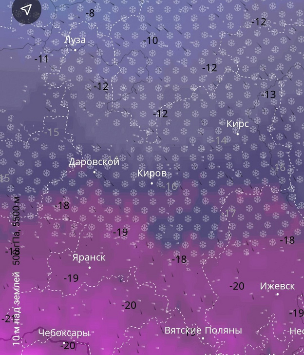 В Кировской области к концу недели усилятся морозы