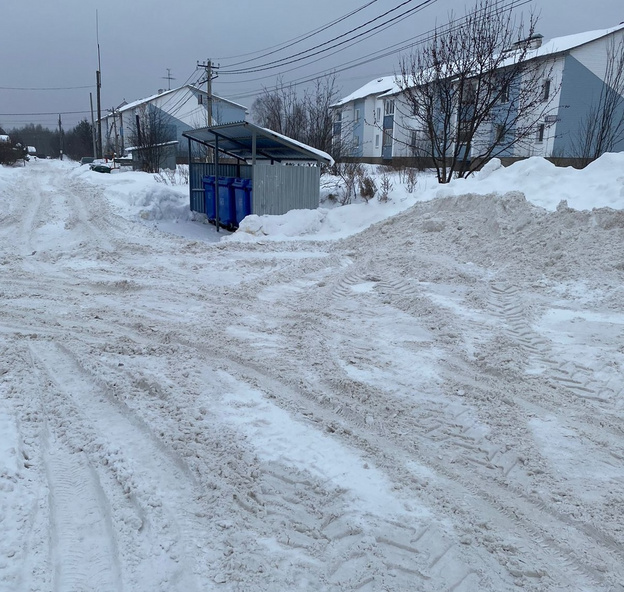 В Гнусино после жалоб местных жителей вывезут снег