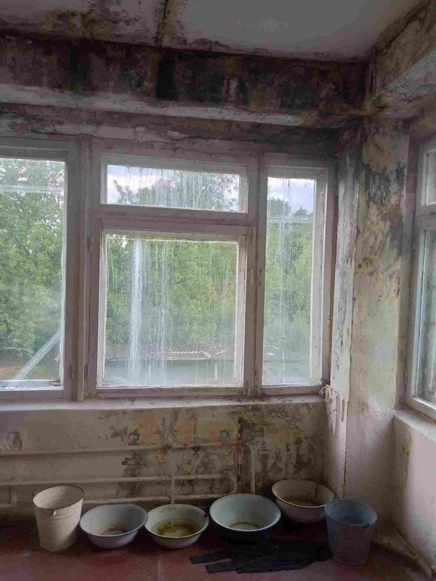 В детсаду «Родничок» в Косино из-за дождей плесень и сырость