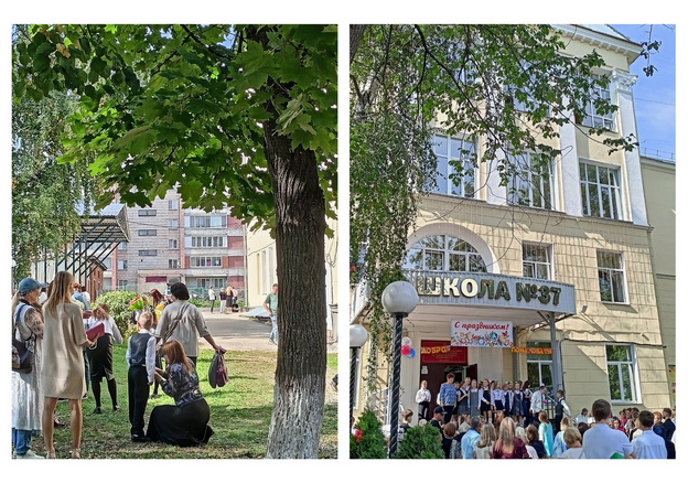 Пора в школу! Фотолента со школьных дворов Кирова