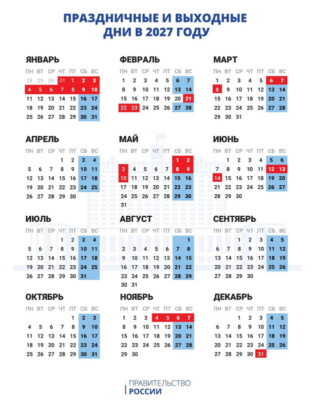 Россияне будут отдыхать 11 дней на новогодних каникулах