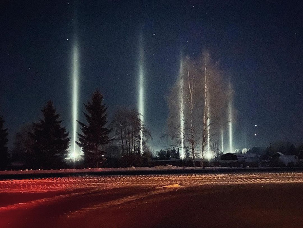 В небе над Кирово-Чепецком заметили световой лес