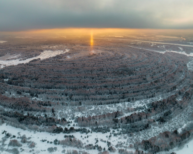 В Кировской области сняли невероятное природное явление