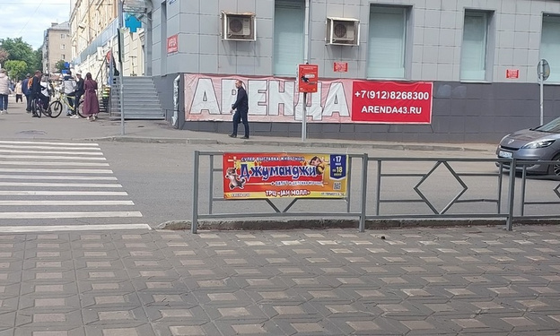 Организатор выставки животных в Кирове незаконно разместил рекламу на заборах