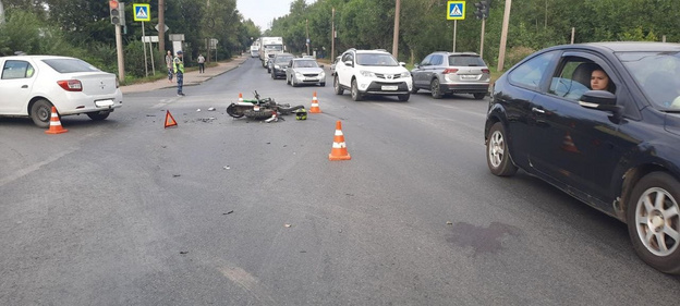 В Кирове на Луганской разбился мотоциклист