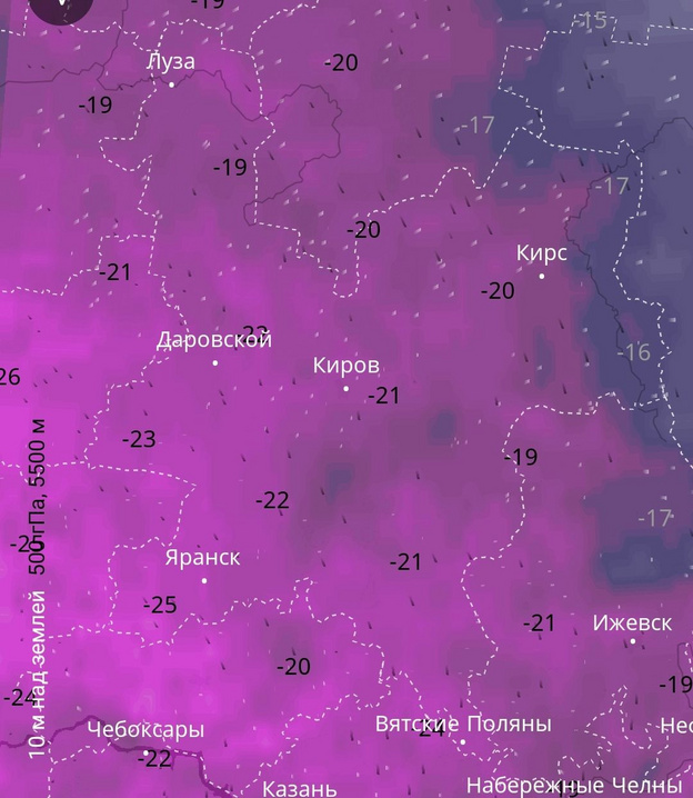 В Кировской области к концу недели усилятся морозы