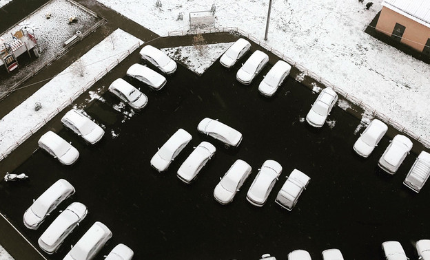 В Кирове выпал первый снег. Фото из соцсетей